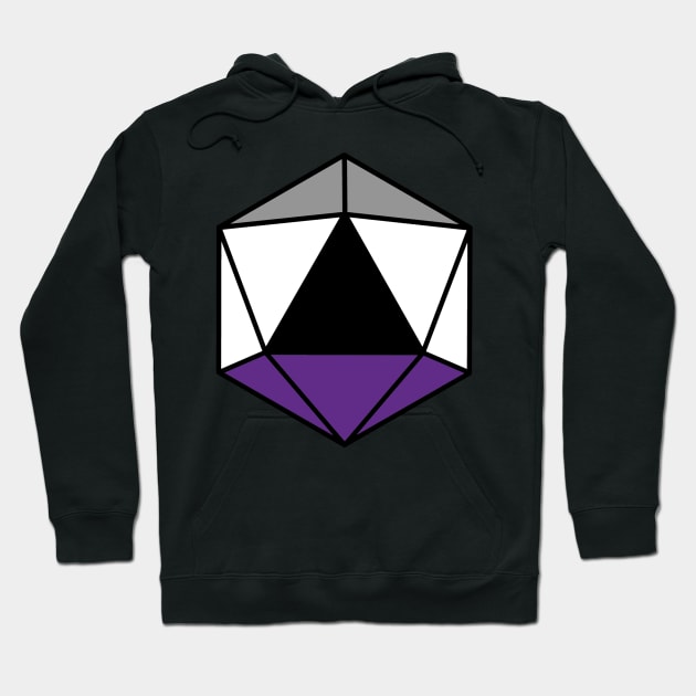 Pride DnD Ace D20 Hoodie by bones